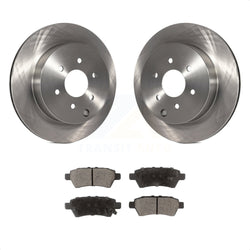 Rear Disc Brake Rotors And Ceramic Pads Kit For 2005-2012 Nissan Pathfinder K8T-101955