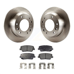 Rear Disc Brake Rotors And Ceramic Pads Kit For Kia Sedona Hyundai Entourage K8T-101956