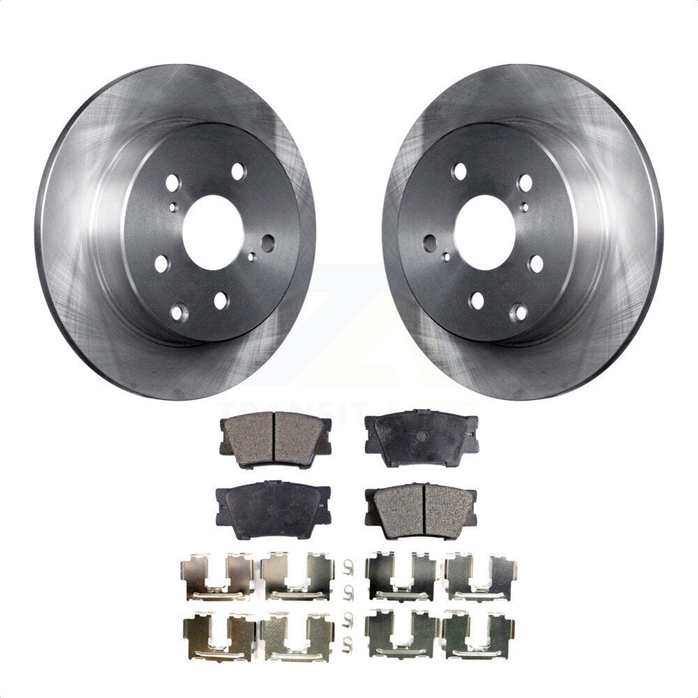 Rear Disc Brake Rotors And Ceramic Pads Kit For Toyota RAV4 Lexus HS250h K8T-101965 by Transit Auto