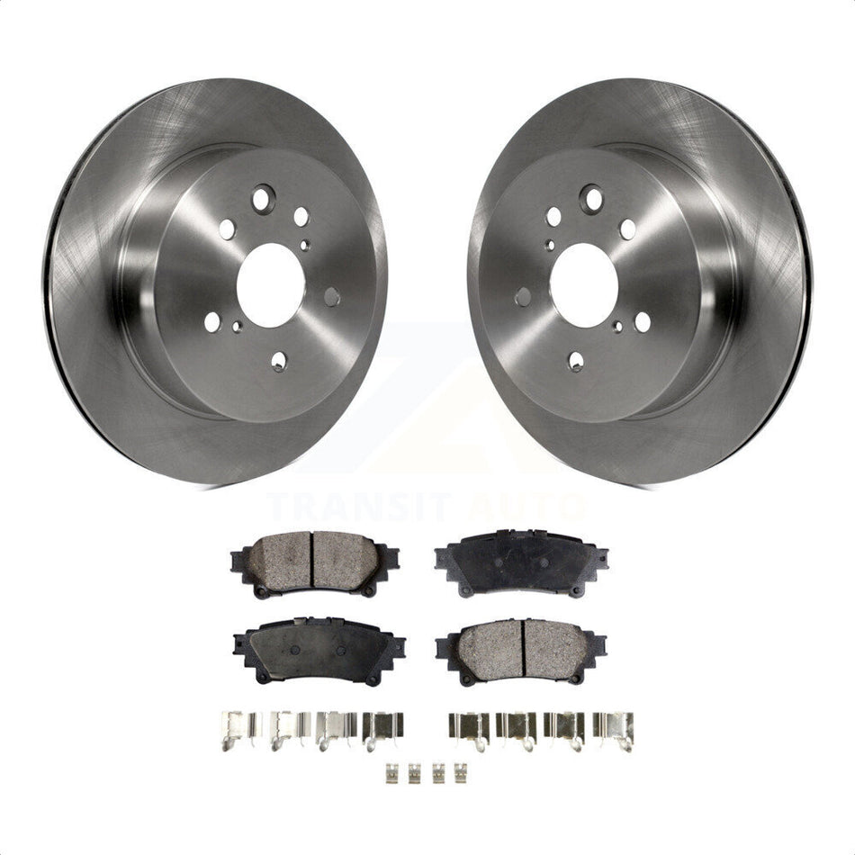 Rear Disc Brake Rotors And Ceramic Pads Kit For Lexus IS250 IS350 K8T-101968 by Transit Auto