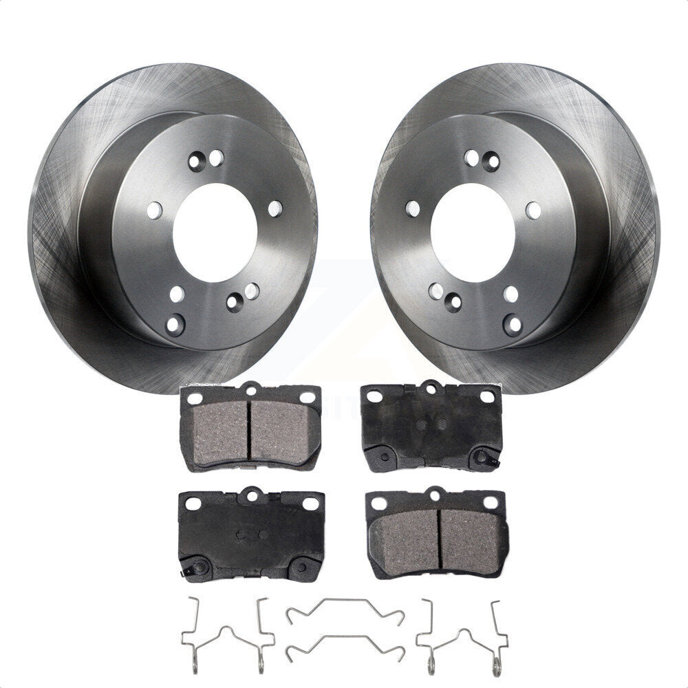 Rear Disc Brake Rotors And Ceramic Pads Kit For Lexus IS250 K8T-101969 by Transit Auto