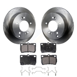 Rear Disc Brake Rotors And Ceramic Pads Kit For Lexus IS250 K8T-101969