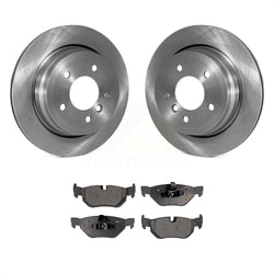 Rear Disc Brake Rotors And Ceramic Pads Kit For BMW 328i xDrive X1 328xi 325xi K8T-101973