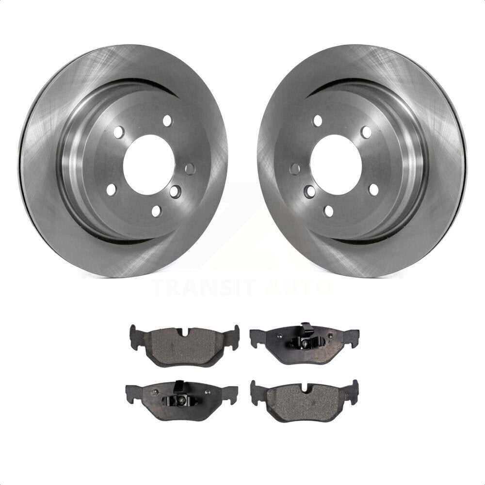 Rear Disc Brake Rotors And Ceramic Pads Kit For BMW 328i xDrive X1 328xi 325xi K8T-101973 by Transit Auto