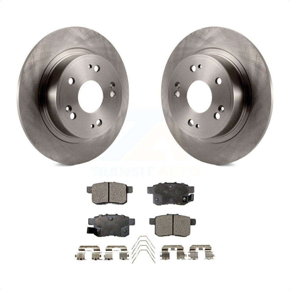 Rear Disc Brake Rotors And Ceramic Pads Kit For Honda Accord Acura TSX K8T-101985 by Transit Auto