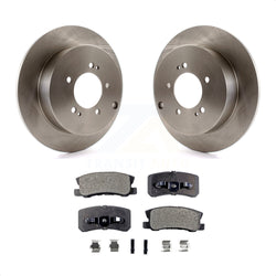 Rear Disc Brake Rotors And Ceramic Pads Kit For Mitsubishi Lancer Outlander K8T-101994