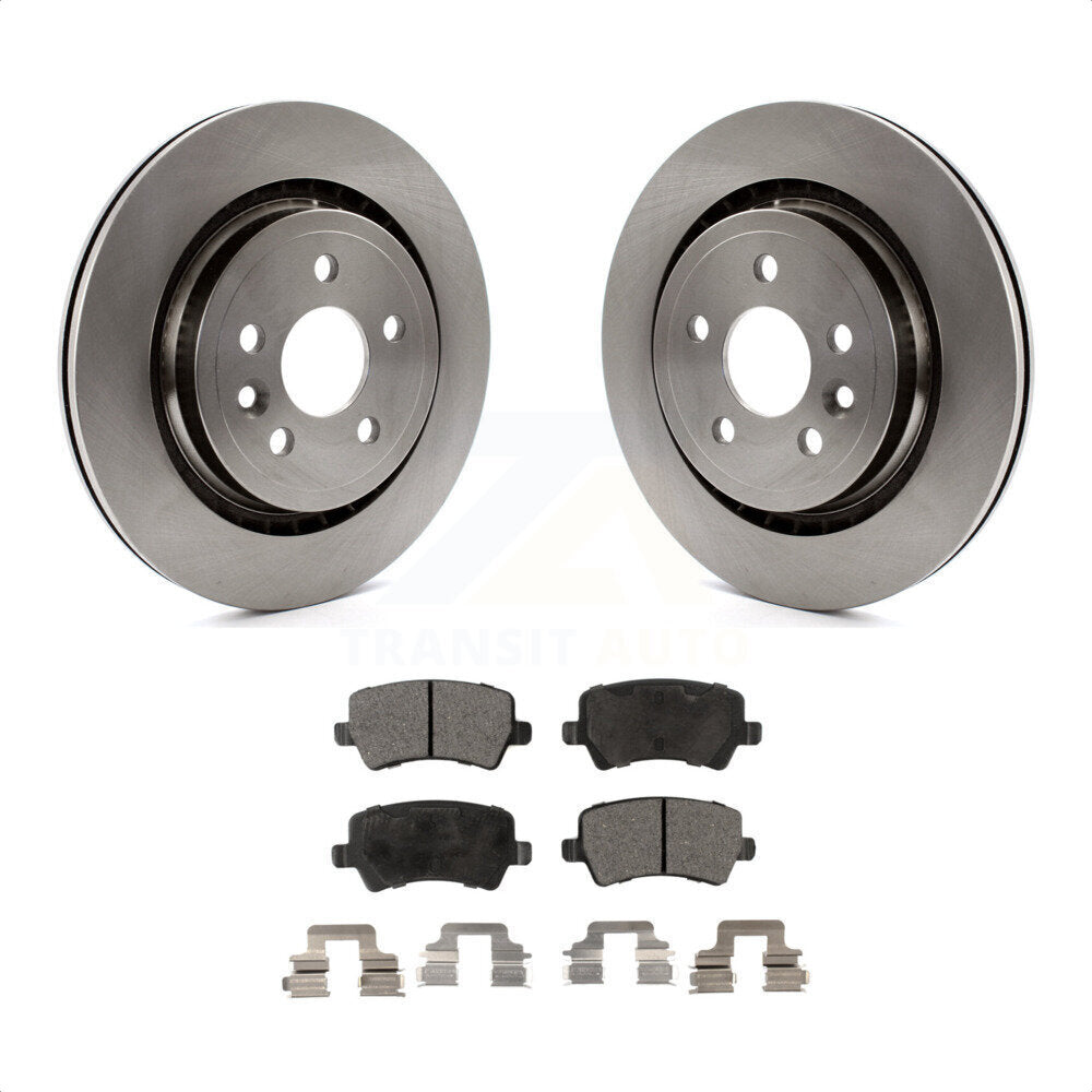 Rear Disc Brake Rotors And Ceramic Pads Kit For Volvo S60 XC70 S80 V60 V70 K8T-102001 by Transit Auto