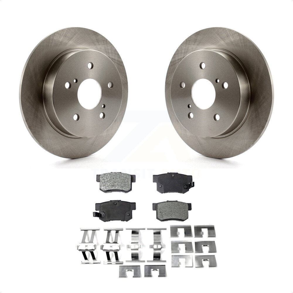 Rear Disc Brake Rotors And Ceramic Pads Kit For Suzuki SX4 Crossover K8T-102002 by Transit Auto