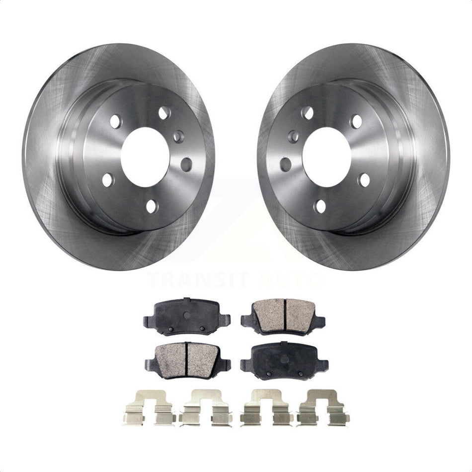 Rear Disc Brake Rotors And Ceramic Pads Kit For 2006-2011 Mercedes-Benz B200 K8T-102013 by Transit Auto