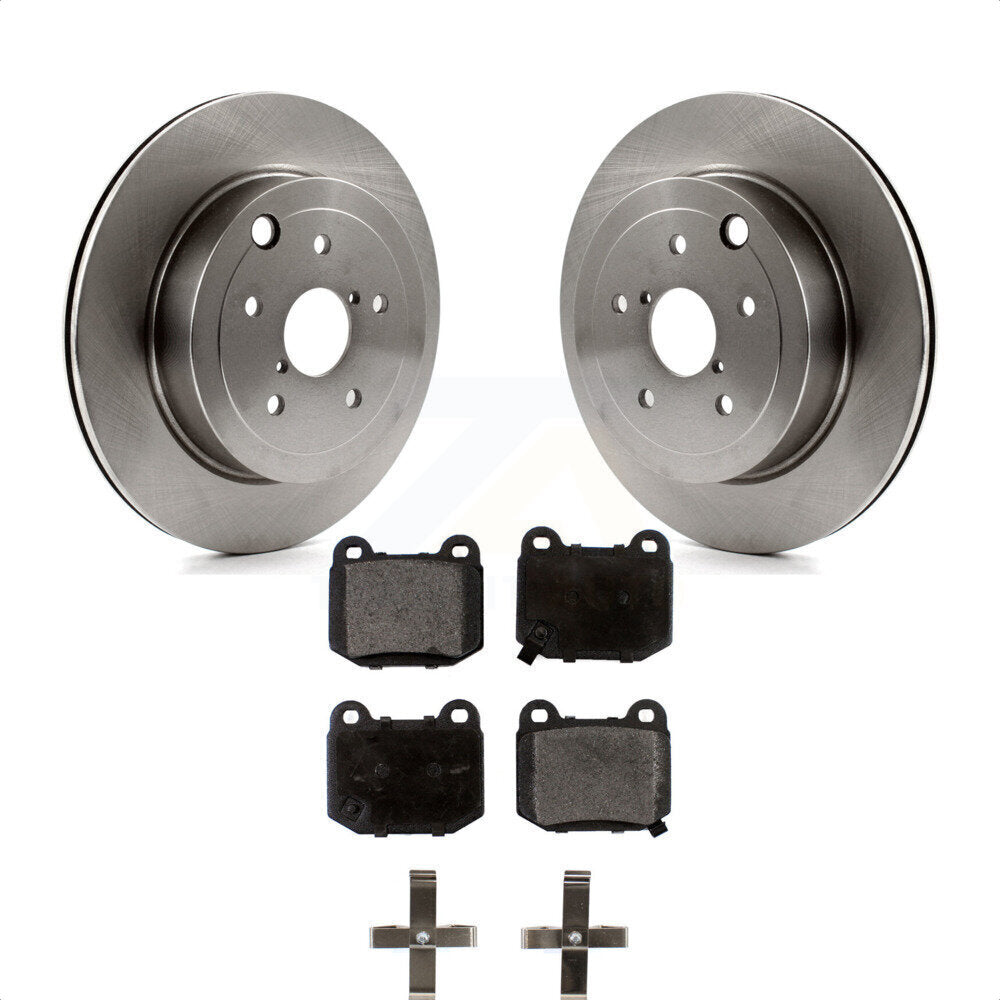 Rear Disc Brake Rotors And Ceramic Pads Kit For Subaru Impreza WRX STI K8T-102014 by Transit Auto