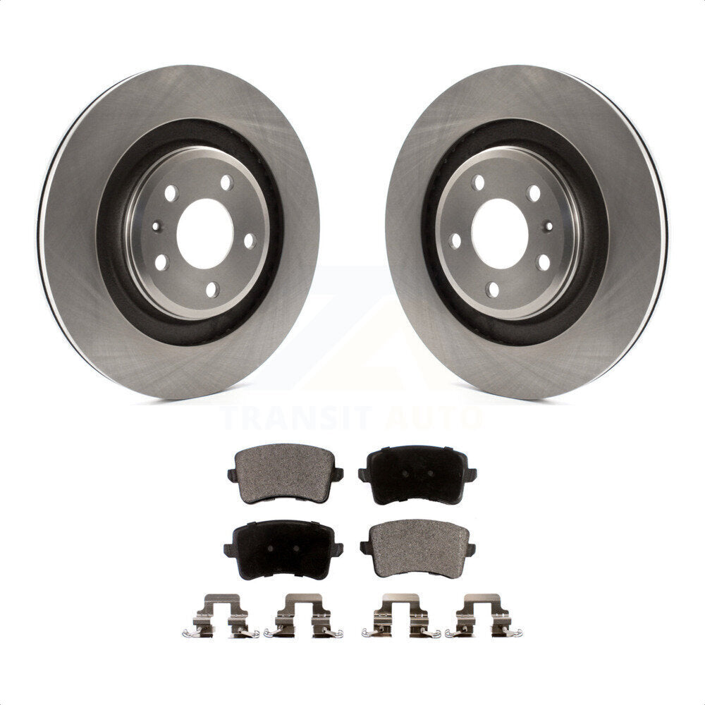 Rear Disc Brake Rotors And Ceramic Pads Kit For Audi S5 A4 Quattro K8T-102020 by Transit Auto