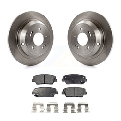 Rear Disc Brake Rotors And Ceramic Pads Kit For Hyundai Genesis K8T-102021