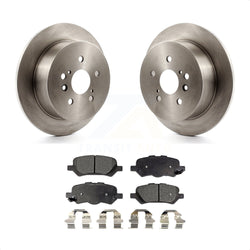 Rear Disc Brake Rotors And Ceramic Pads Kit For 2009-2016 Toyota Venza K8T-102024