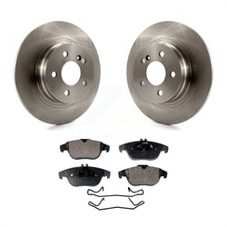 Rear Disc Brake Rotors And Ceramic Pads Kit For Mercedes-Benz C300 C250 C230 K8T-102025