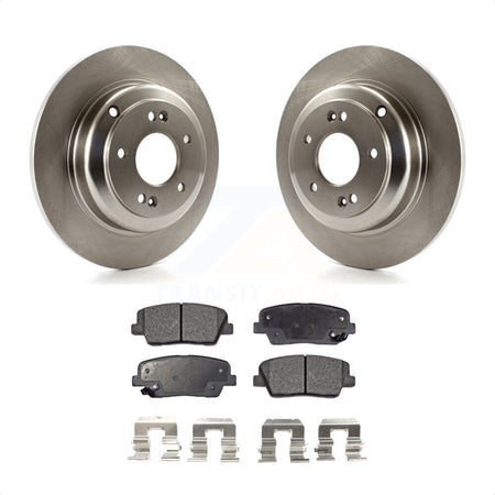 Rear Disc Brake Rotors And Ceramic Pads Kit For Hyundai Genesis Coupe K8T-102033 by Transit Auto