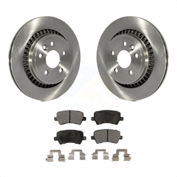 Rear Disc Brake Rotors And Ceramic Pads Kit For 2010-2017 Volvo XC60 K8T-102034
