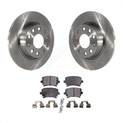 Rear Disc Brake Rotors And Ceramic Pads Kit For Volkswagen GTI K8T-102041