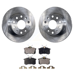 Rear Disc Brake Rotors And Ceramic Pads Kit For Volkswagen Jetta Beetle Golf SportWagen K8T-102049