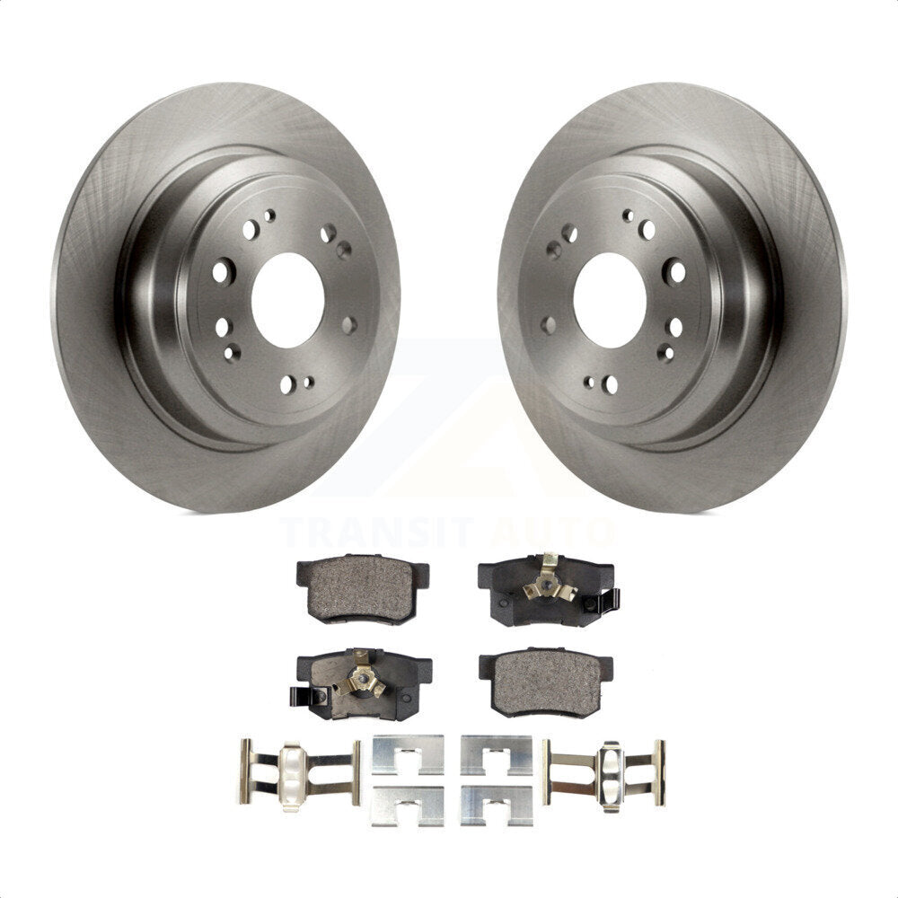 Rear Disc Brake Rotors And Ceramic Pads Kit For Honda Crosstour Accord K8T-102053 by Transit Auto