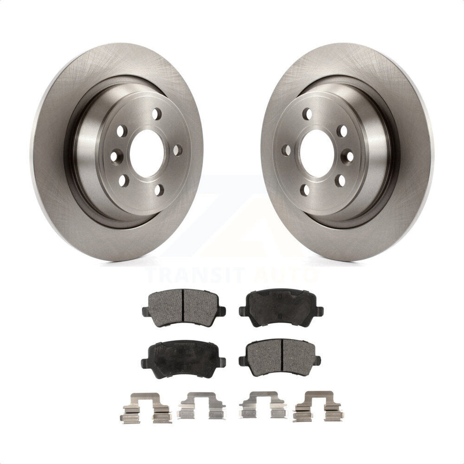 Rear Disc Brake Rotors And Ceramic Pads Kit For 2012-2015 Land Rover Range Evoque K8T-102062 by Transit Auto