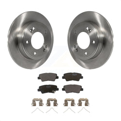 Rear Disc Brake Rotors And Ceramic Pads Kit For Hyundai Elantra Kia Soul Venue K8T-102064