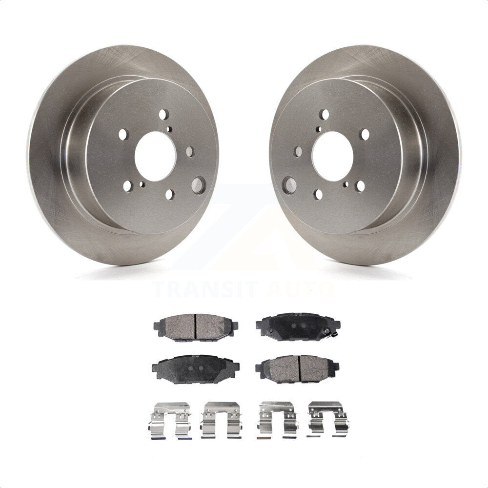 Rear Disc Brake Rotors And Ceramic Pads Kit For Subaru Forester Impreza Crosstrek XV K8T-102066 by Transit Auto