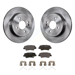Rear Disc Brake Rotors And Ceramic Pads Kit For Hyundai Accent Kia Rio K8T-102073