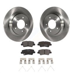 Rear Disc Brake Rotors And Ceramic Pads Kit For Hyundai Sonata Kia Optima Elantra GT Soul EV Forte Forte5 K8T-102081