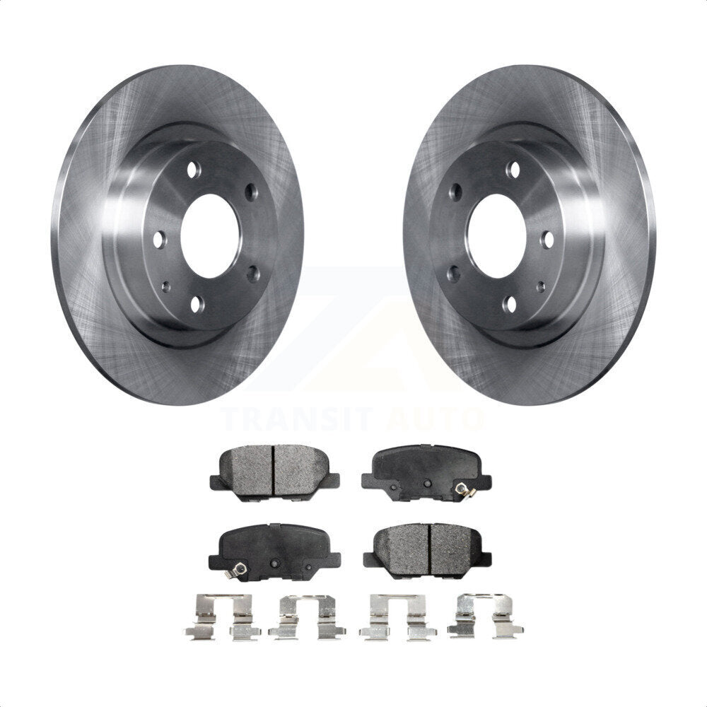 Rear Disc Brake Rotors And Ceramic Pads Kit For 2014-2015 Mazda 6 K8T-102082 by Transit Auto