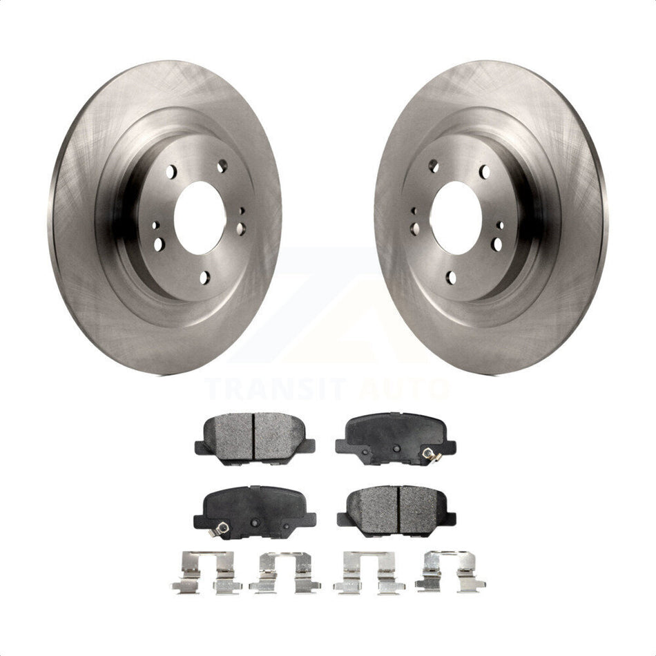 Rear Disc Brake Rotors And Ceramic Pads Kit For Mitsubishi Outlander Sport PHEV RVR K8T-102083 by Transit Auto