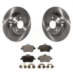 Rear Disc Brake Rotors And Ceramic Pads Kit For Mercedes-Benz GLA250 CLA250 INFINITI QX30 B Electric Drive B250e K8T-102088