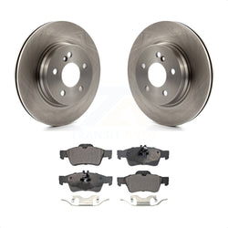 Rear Disc Brake Rotors And Ceramic Pads Kit For Mercedes-Benz E550 With 300mm Diameter Rotor K8T-102090