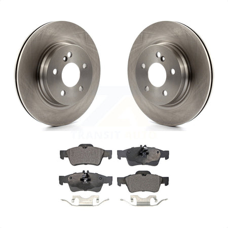 Rear Disc Brake Rotors And Ceramic Pads Kit For Mercedes-Benz E550 With 300mm Diameter Rotor K8T-102090 by Transit Auto