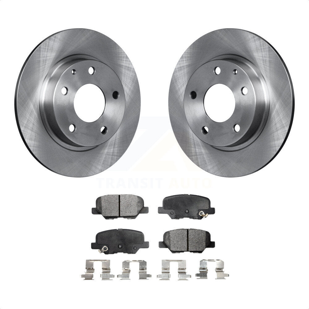 Rear Disc Brake Rotors And Ceramic Pads Kit For Mazda 3 Sport K8T-102094 by Transit Auto