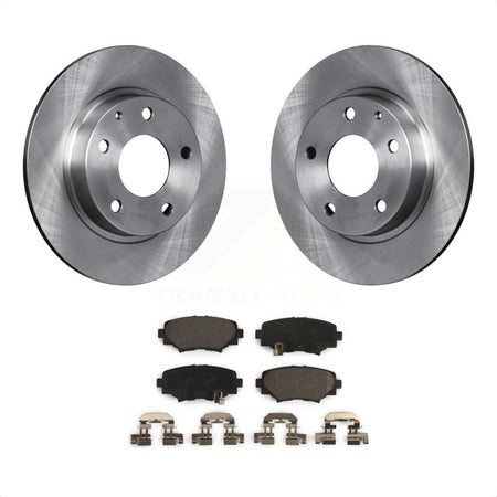 Rear Disc Brake Rotors And Ceramic Pads Kit For Mazda 3 Sport K8T-102095 by Transit Auto