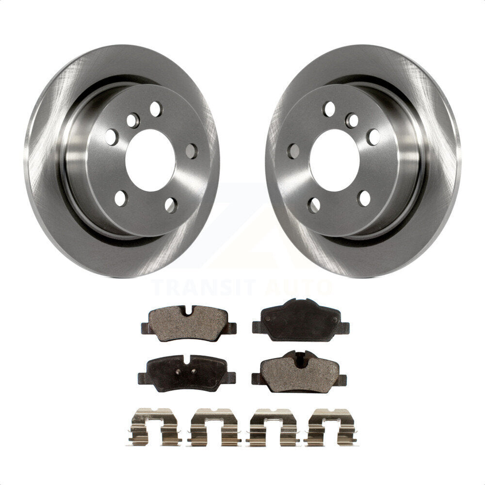 Rear Disc Brake Rotors And Ceramic Pads Kit For Mini Cooper K8T-102098 by Transit Auto