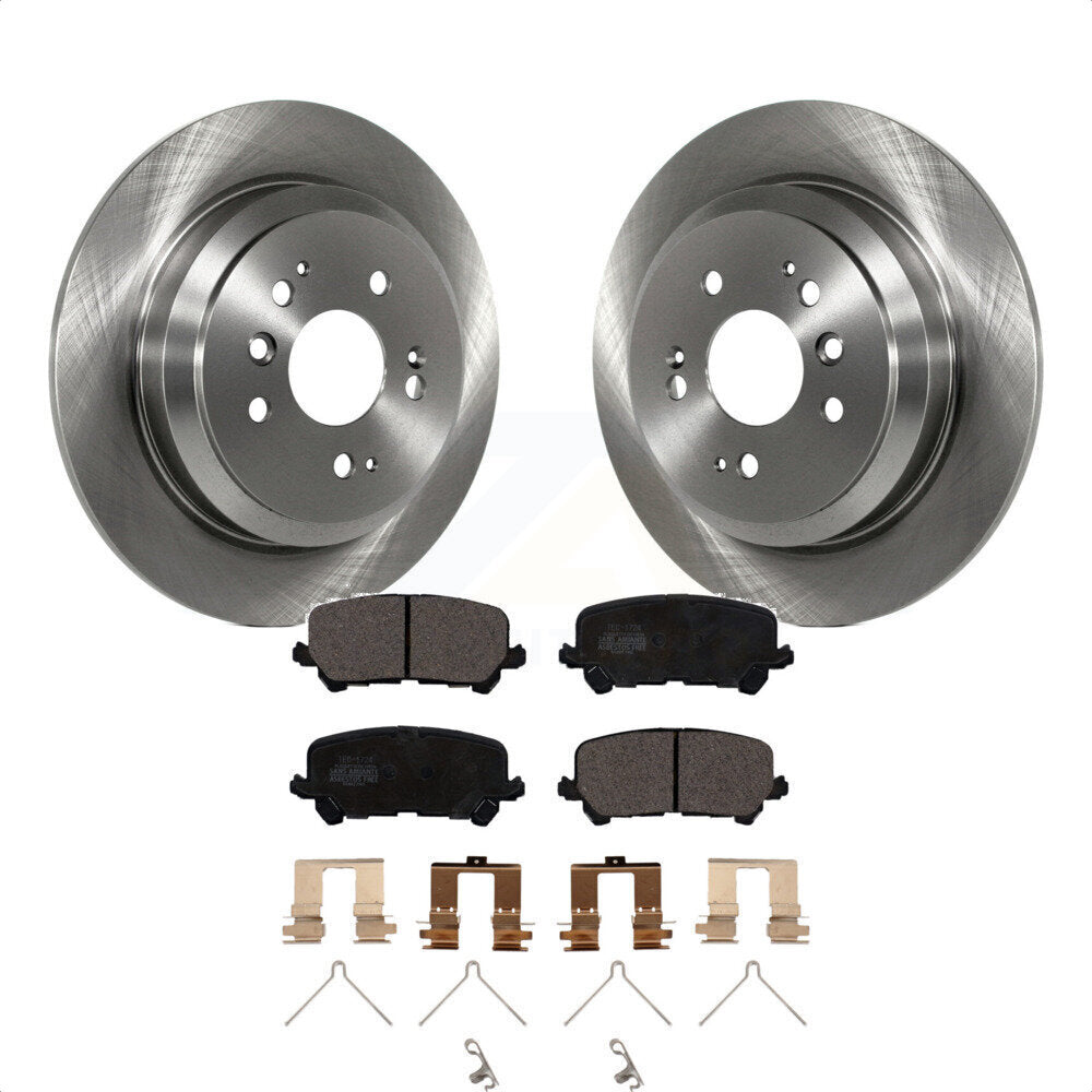 Rear Disc Brake Rotors And Ceramic Pads Kit For Honda Pilot Ridgeline Passport K8T-102101 by Transit Auto