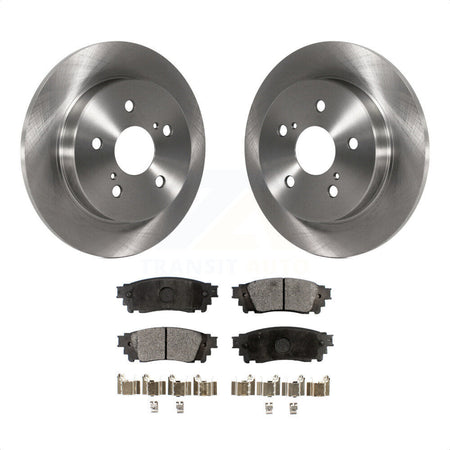 Rear Disc Brake Rotors And Ceramic Pads Kit For Toyota Camry RAV4 Lexus NX200t C-HR NX300 ES350 Avalon NX300h ES300h UX250h UX200 ES250 Venza Corolla Cross K8T-102103 by Transit Auto