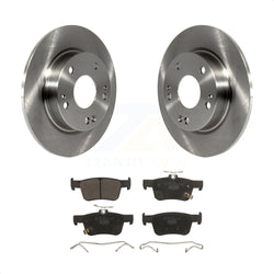 Rear Disc Brake Rotors And Ceramic Pads Kit For Honda Civic K8T-102105