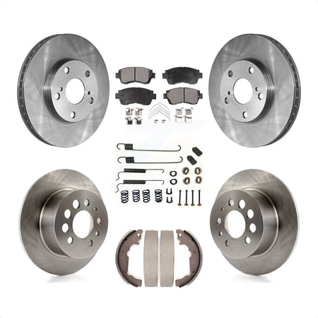 Front Rear Disc Brake Rotors Ceramic Pads And Drum Kit (7Pc) For 1998-2003 Toyota Sienna K8T-102223 by Transit Auto