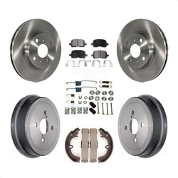 Front Rear Disc Brake Rotors Ceramic Pads And Drum Kit (7Pc) For Toyota Corolla K8T-102231
