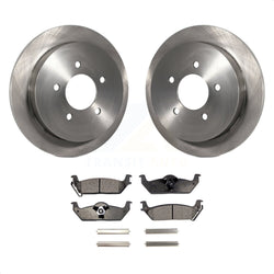 Rear Disc Brake Rotors And Ceramic Pads Kit For 2004 Ford F-150 With 5 Lug Wheels 11th Digit Of Vin Is C K8T-102527