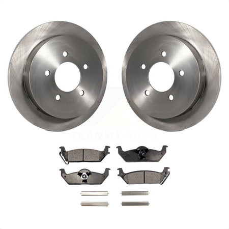 Rear Disc Brake Rotors And Ceramic Pads Kit For 2004 Ford F-150 With 5 Lug Wheels 11th Digit Of Vin Is C K8T-102527 by Transit Auto