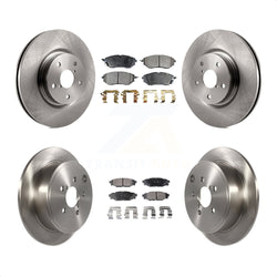 Front Rear Disc Brake Rotors And Ceramic Pads Kit For Subaru WRX K8T-102564