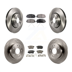 Front Rear Disc Brake Rotors And Ceramic Pads Kit For Honda Accord K8T-102570