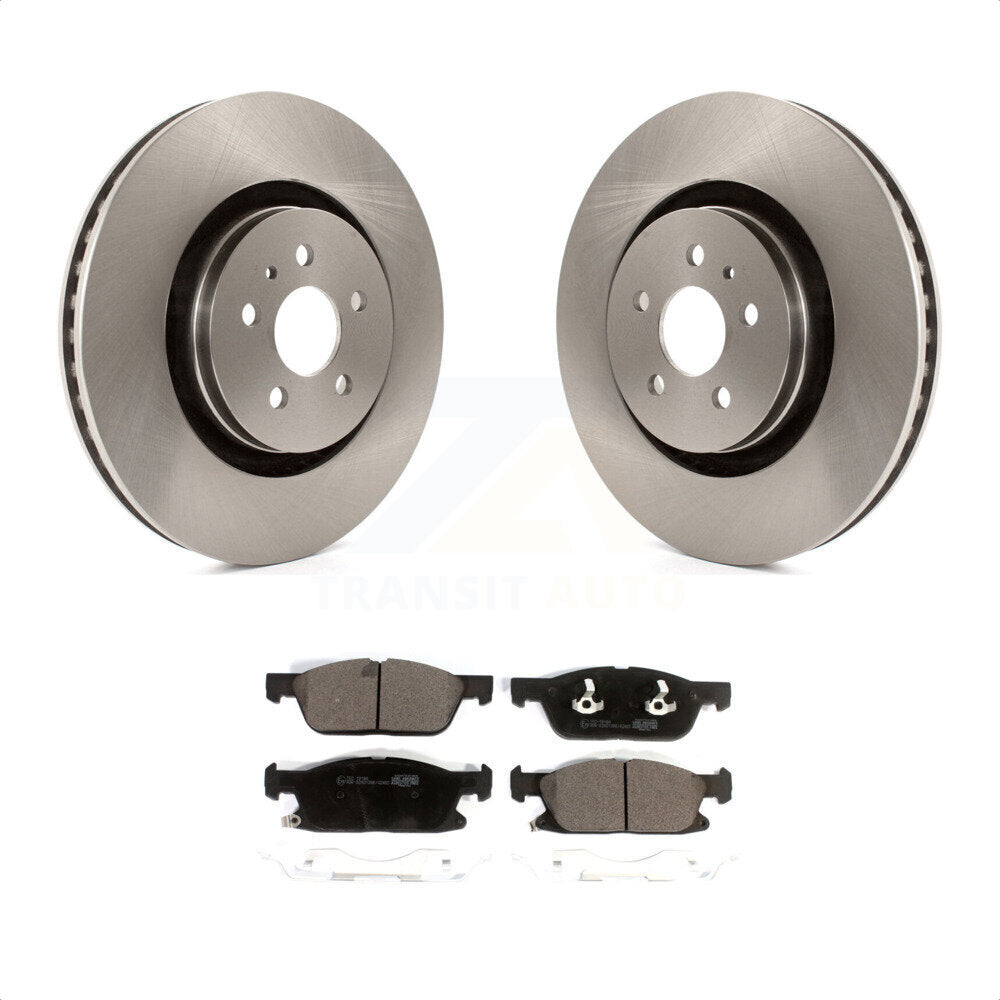 Front Disc Brake Rotors And Ceramic Pads Kit For Ford Fusion Lincoln MKZ Continental K8T-102846 by Transit Auto