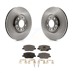 Front Disc Brake Rotors And Ceramic Pads Kit For Jeep Renegade Compass Fiat 500X K8T-102847