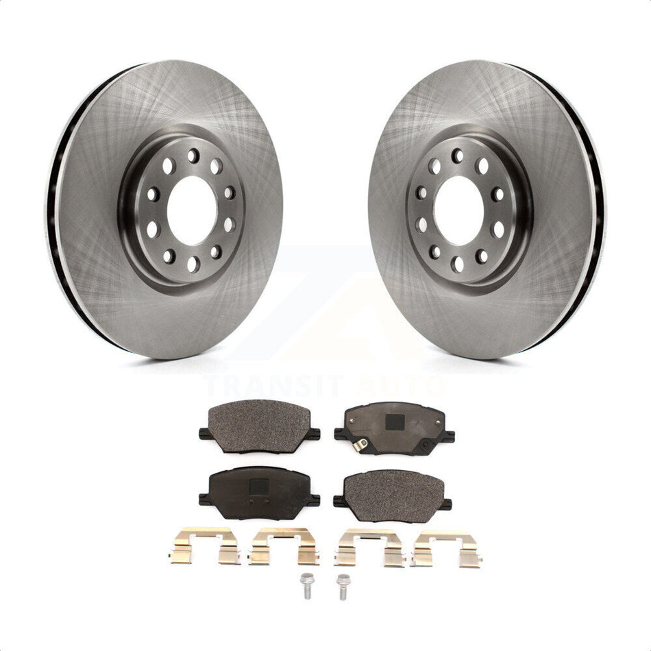 Front Disc Brake Rotors And Ceramic Pads Kit For Jeep Renegade Compass Fiat 500X K8T-102847 by Transit Auto