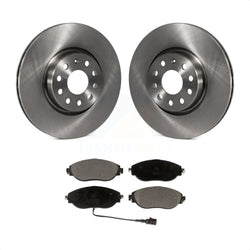 Front Disc Brake Rotors And Ceramic Pads Kit For 2015 Volkswagen GTI With Performance Package K8T-102850