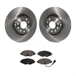 Front Disc Brake Rotors And Ceramic Pads Kit For Volkswagen Audi GTI A3 Quattro Golf Alltrack Sportback e-tron TT Taos Passat K8T-102851